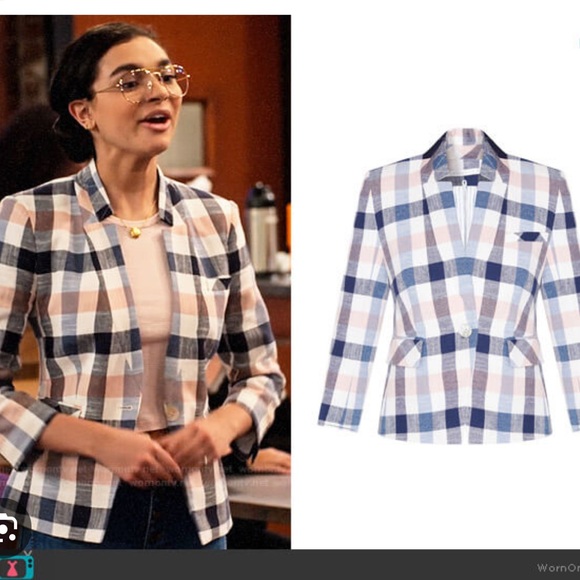 Veronica Beard Blazer| Preppy Blazer | Plaid| Checkered Blazer - Picture 7 of 14